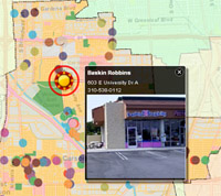 Interactive Online Restaurant Map