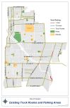 Existing Trouck Route and Parking Map