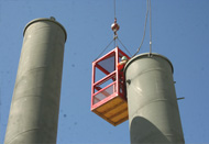 Positioning and Steadying Flare in Place