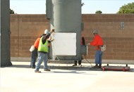 Positioning and Steadying Flare in Place