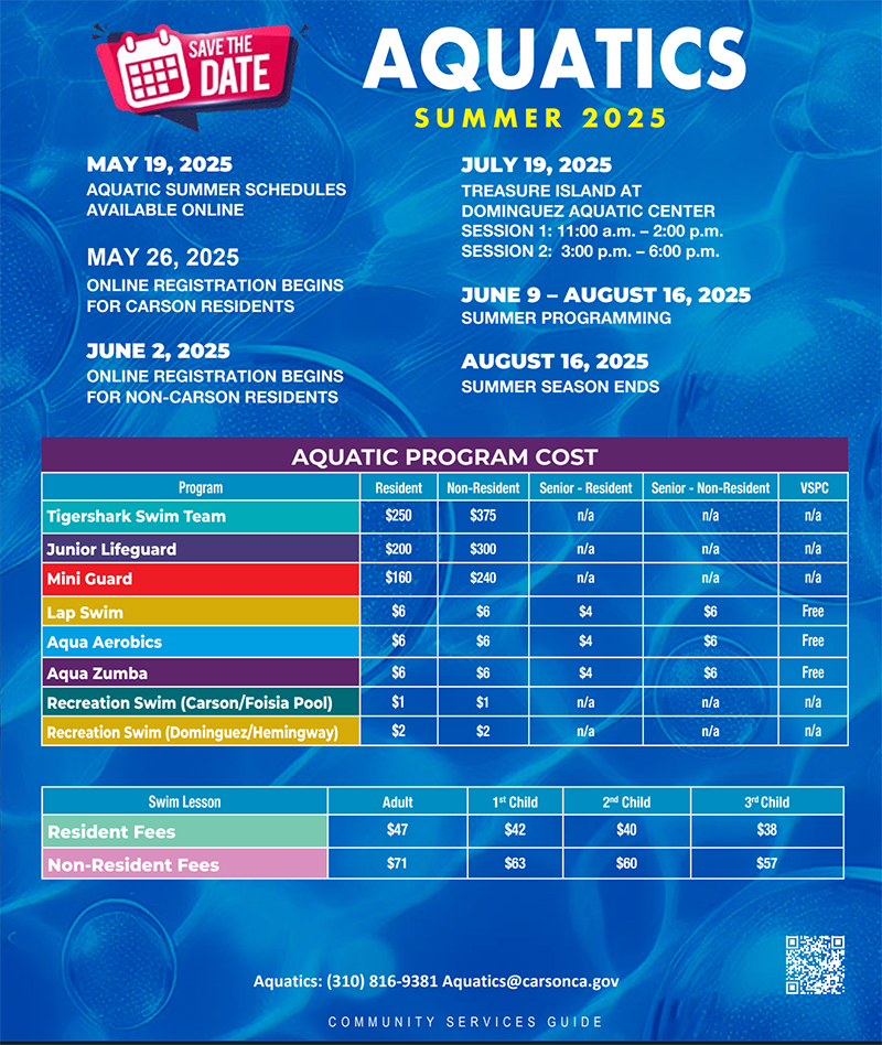 Aquatics Program Summer 2025