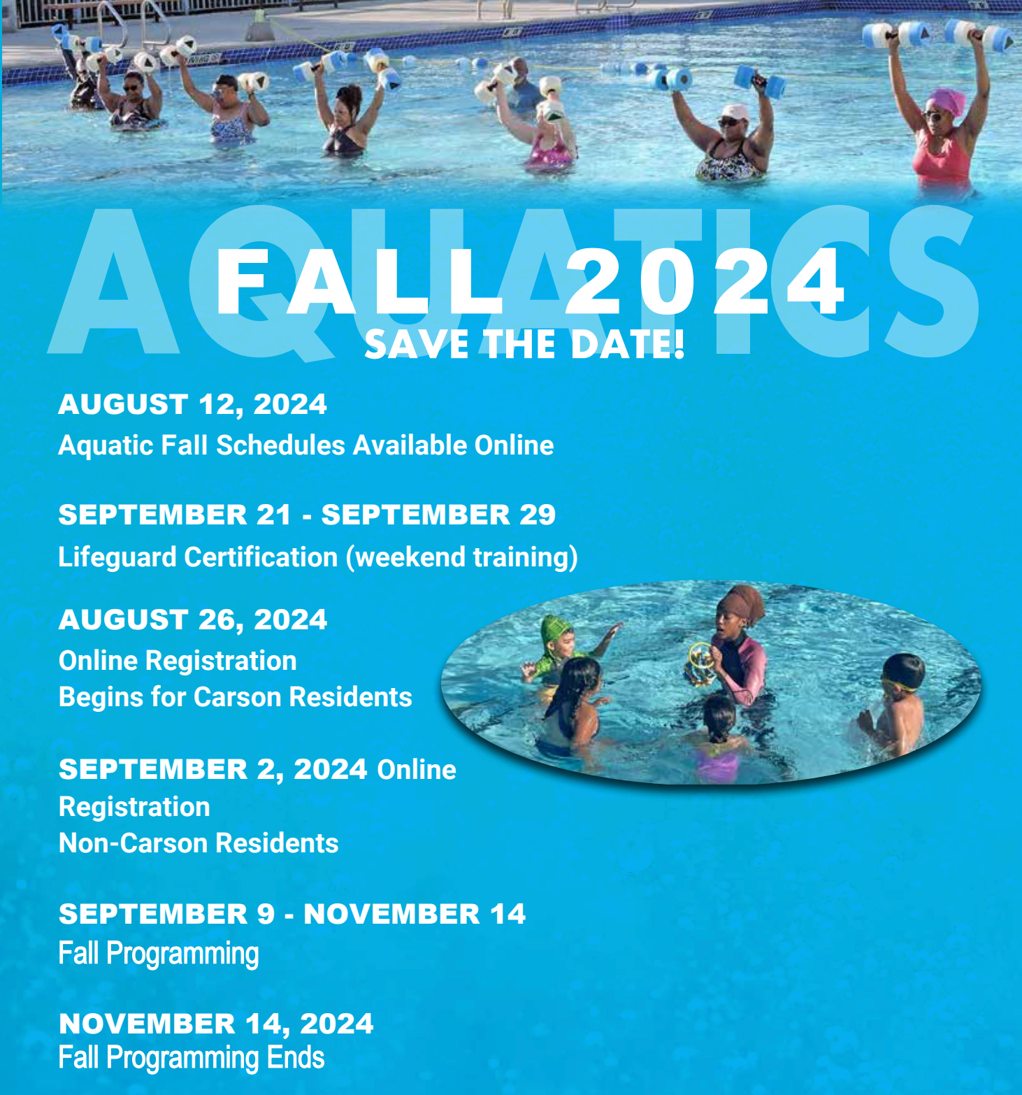 Aquatics Program Fall 2024